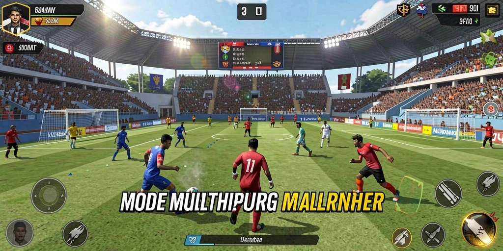 Momen kebersamaan saat bermain multiplayer bersama teman.