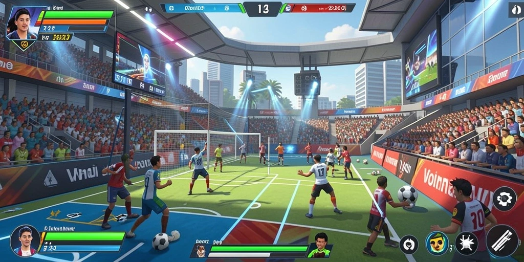 Screenshot memperlihatkan fitur sosial untuk berinteraksi dengan pemain lain.