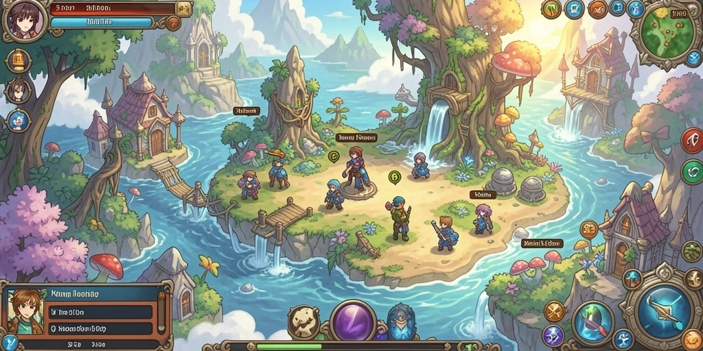 Screenshot guild yang menunjukkan interaksi antar pemain.